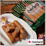 Riverland frozen sausage BEEF & CHICKEN SMOKY BLACKPEPPER 6" 15cm 5pcs 360g